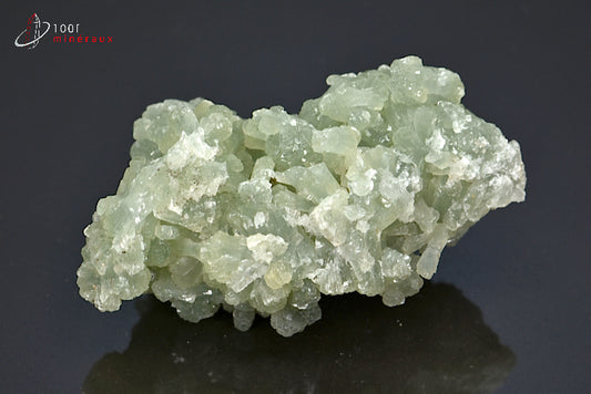 Minéral cristallisé de prehnite verte du Maroc