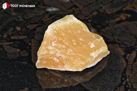 Calcite du Mexique - Spécimen brut orange et blanc - 70 g - BL97
