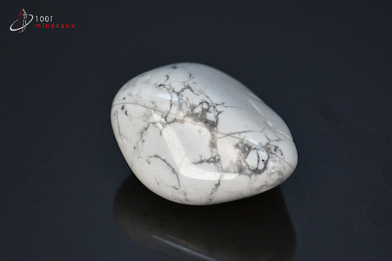 Minéral poli de howlite blanche d'Afrique du sud
