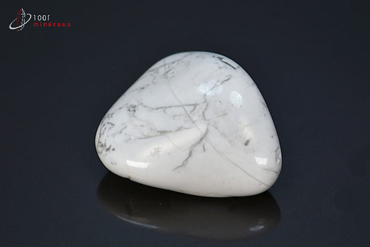 Minéral poli de howlite blanche d'Afrique du sud