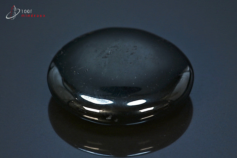 Minéral poli de jais noir de Chine
