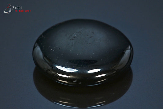 Minéral poli de jais noir de Chine