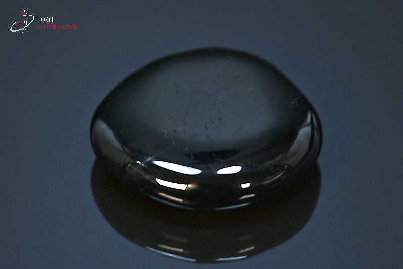 Minéral poli de jais noir de Chine