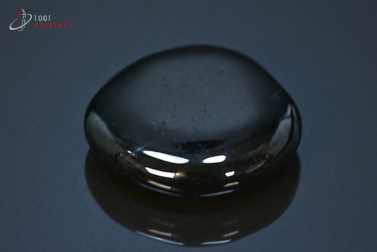 Minéral poli de jais noir de Chine