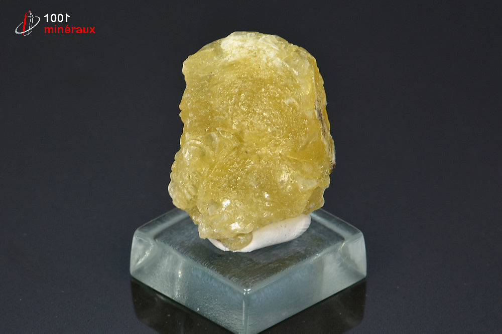 Minéral cristallisé de brucite jaune du Pakistan