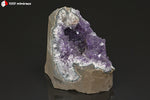 Druse d'Améthyste en Géode d'Uruguay - minéraux à cristaux  8,9 cm / 578g / BM529 - Vignette | 1001 minéraux