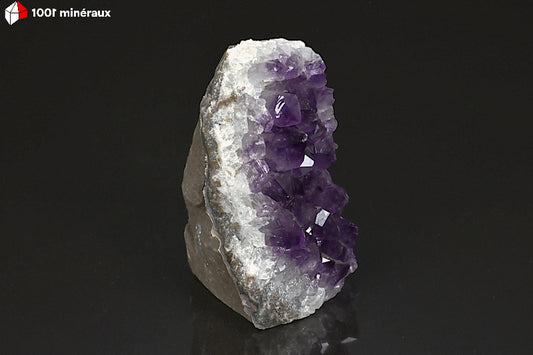 Minéral crisallisé d'une druse d'Améthyste d'Uruguay