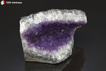 Druse d'Améthyste en Géode d'Uruguay - minéraux à cristaux  9,1 cm / 475g / BM538 - Vignette | 1001 minéraux