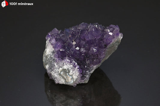 Minéral crisallisé d'une Améthyste Ananas d'Uruguay
