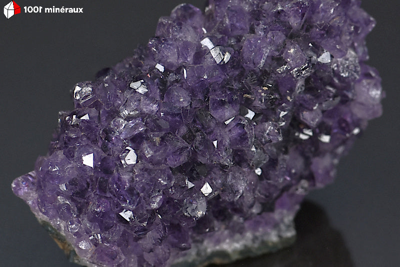 Minéral crisallisé d'une Améthyste Ananas d'Uruguay