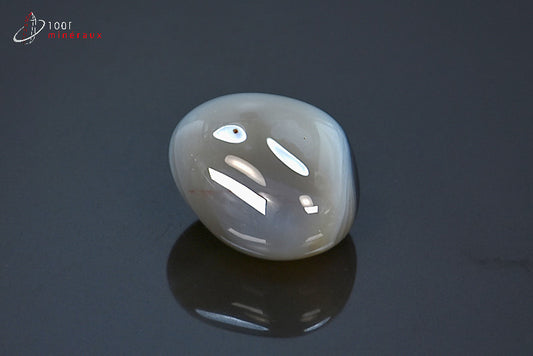 Minéral d'agate zonée multicolore du Botswana