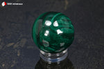 Sphère polie de Malachite de la République Démocratique du Congo - 110 g / BM647 - Vignette | 1001 minéraux