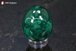 Malachite polie en œuf de la République Démocratique du Congo - 144 g / BM648 - Vignette | 1001 minéraux