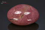 Rhodonite polie en galet - Madagascar - pierres polie 7,8 cm / 271g / BM919 - Vignette | 1001 minéraux