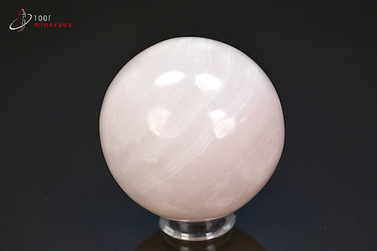 Minéral poli de manganocalcite du Pakistan en sphère