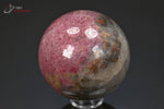 Sphère polie de Rhodonite - Madagascar - Sphère polie 8,6 cm / 1,1 kg / BM936 - Vignette | 1001 minéraux