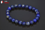 Bracelet minéraux Lapis Lazuli 18cm / Perles 8 mm / 21g / BN112 - Vignette | 1001 minéraux