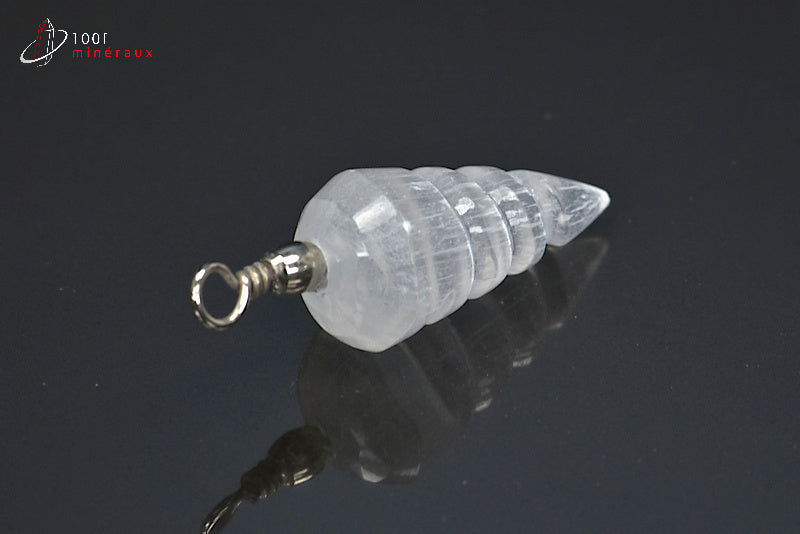 Bijou minéral en sélénite ou gypse blanc du Maroc