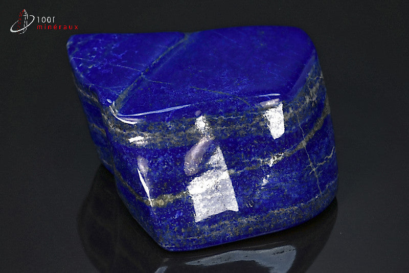 Minéral poli de lapis-lazuli en forme libre d'Afghanistan