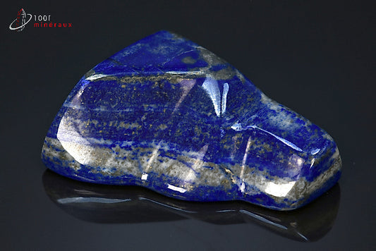 Minéral poli de lapis-lazuli en forme libre d'Afghanistan