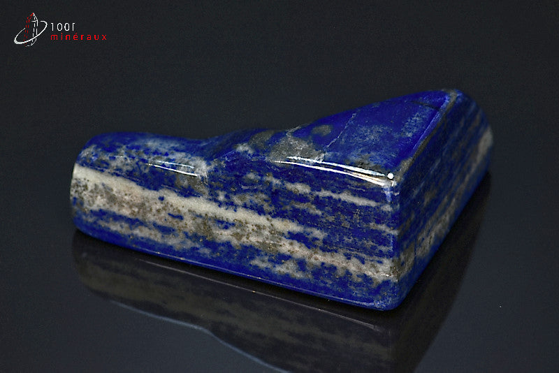 Minéral poli de lapis-lazuli en forme libre d'Afghanistan