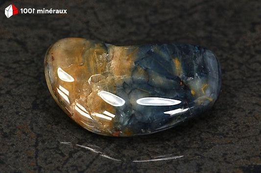 Pietersite polie Namibie - Partage moitié bleue et moitié brun-jaune doré - 18 g - BN831
