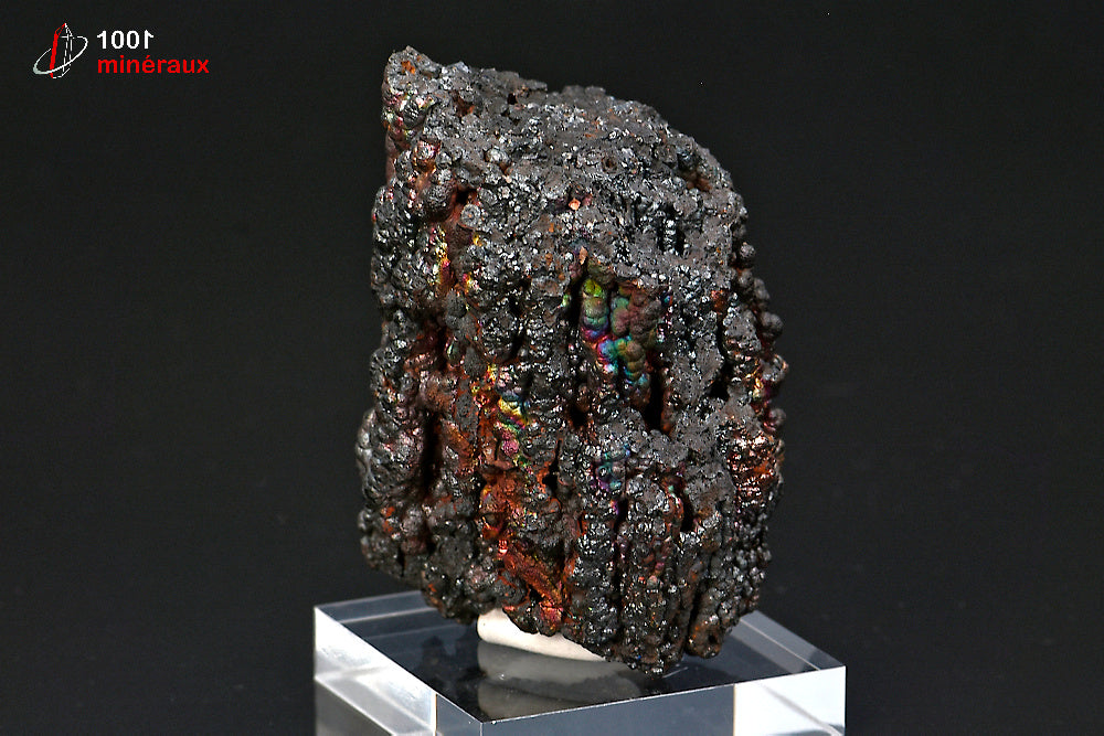 Minéral cristallisé de goethite irisée d'Espagne