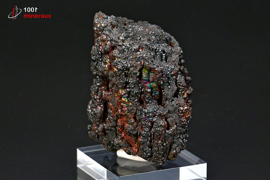 Minéral cristallisé de goethite irisée d'Espagne