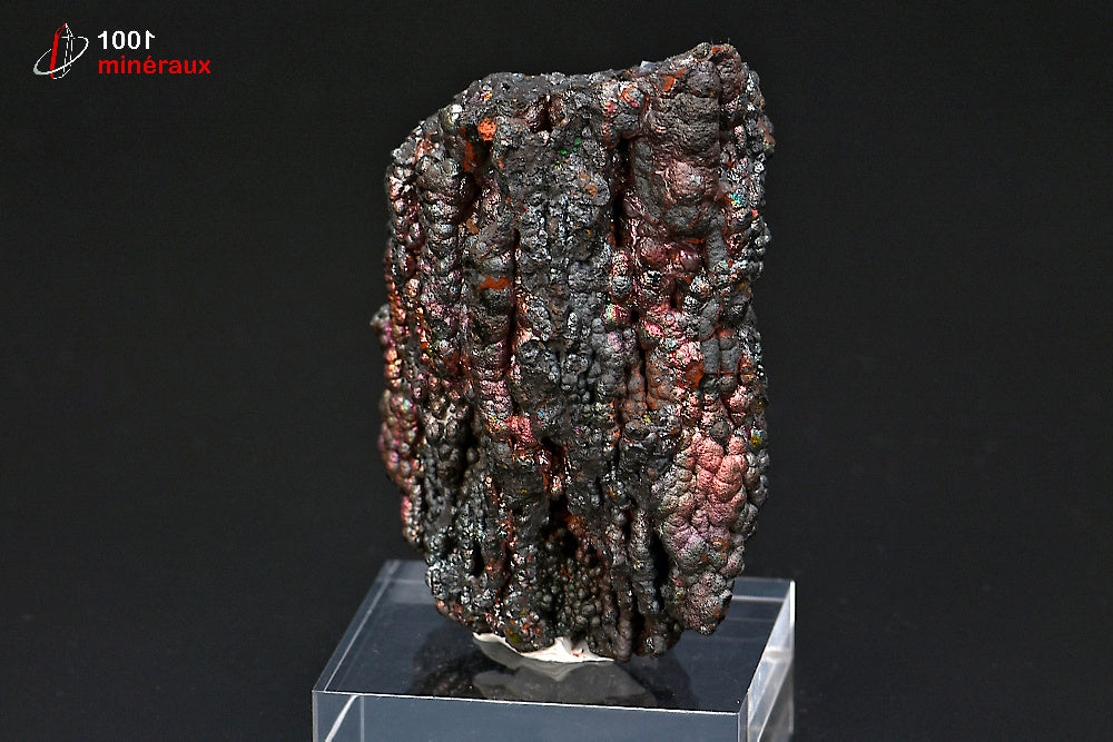 Minéral cristallisé de goethite irisée d'Espagne