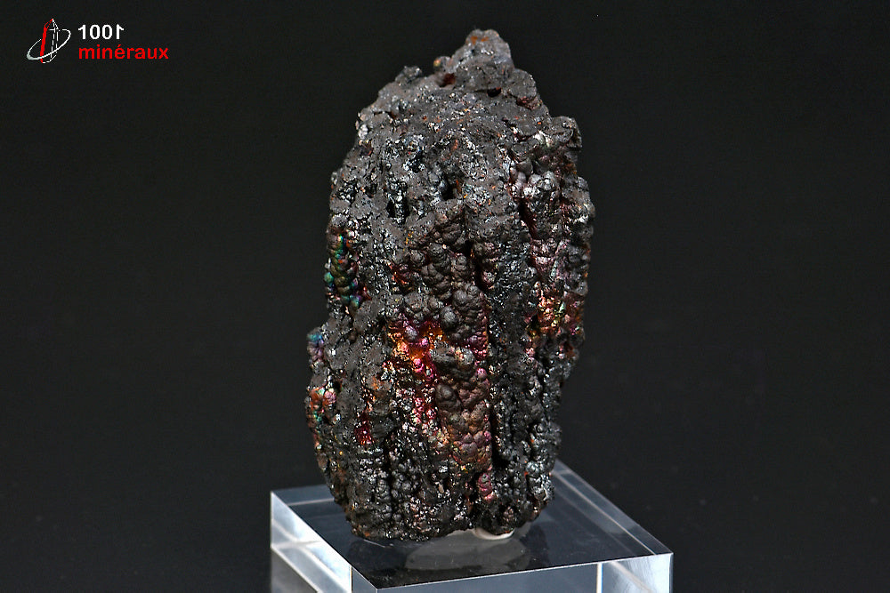 Minéral cristallisé de goethite irisée d'Espagne