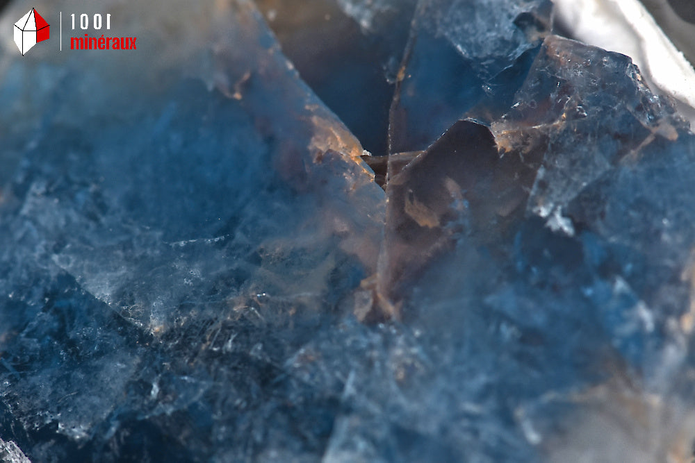 Minéral cristallisé de Fluorine de France