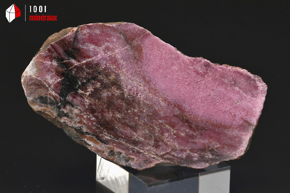 Minéral poli de Rhodonite de Madagascar