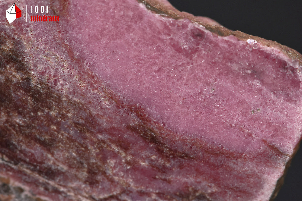 Minéral poli de Rhodonite de Madagascar