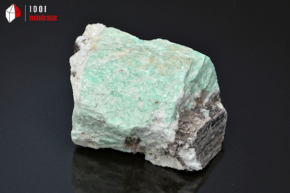 Minéral d'amazonite turquoise brute du Brésil