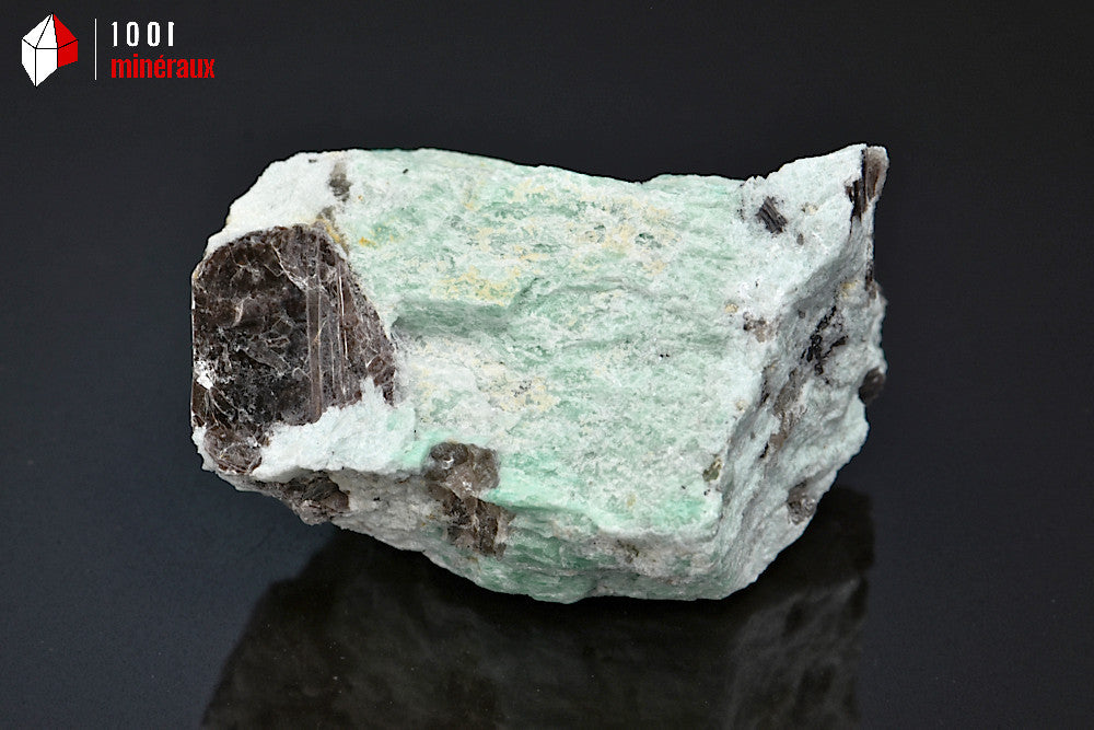 Minéral d'amazonite turquoise brute du Brésil