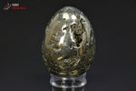 Œuf en Pyrite polie - Pérou - minéraux de décoration 6,3 cm /306g / BP47 - Vignette | 1001 minéraux
