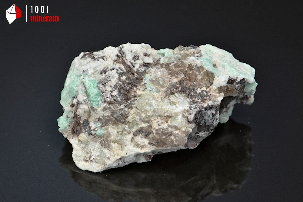 Minéral d'amazonite turquoise brute du Brésil