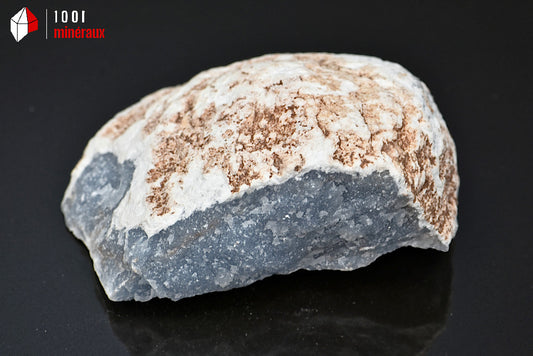 Minéral d'angélite bleue brute du Pérou