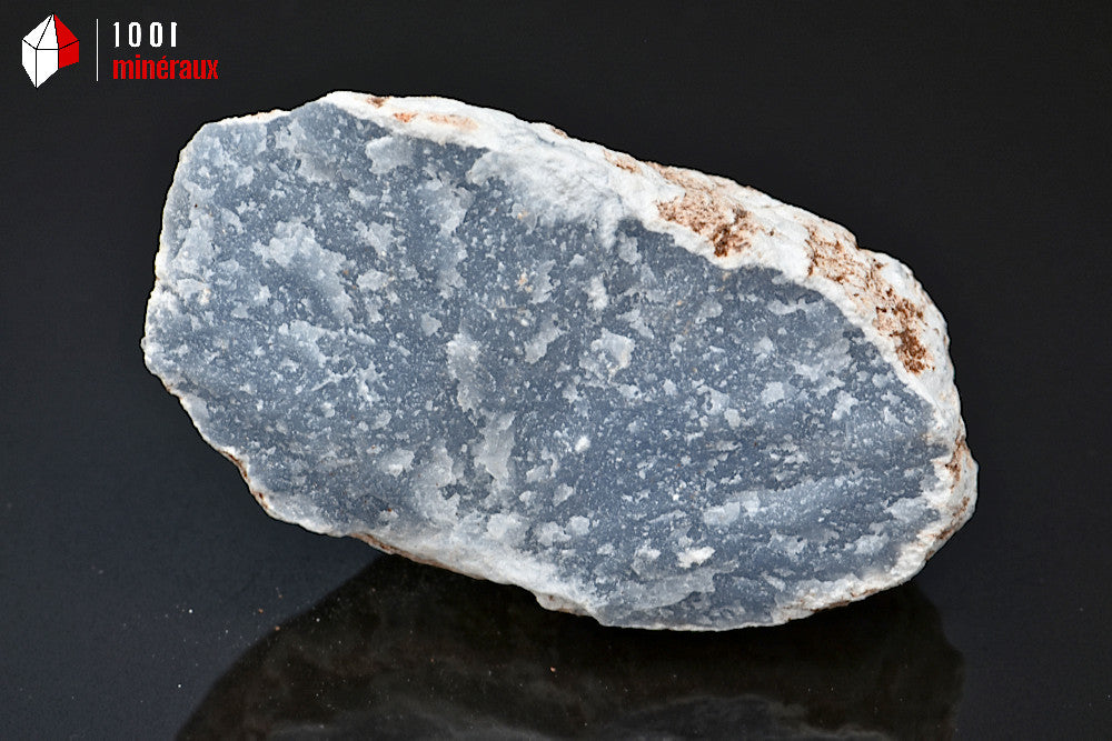 Minéral d'angélite bleue brute du Pérou