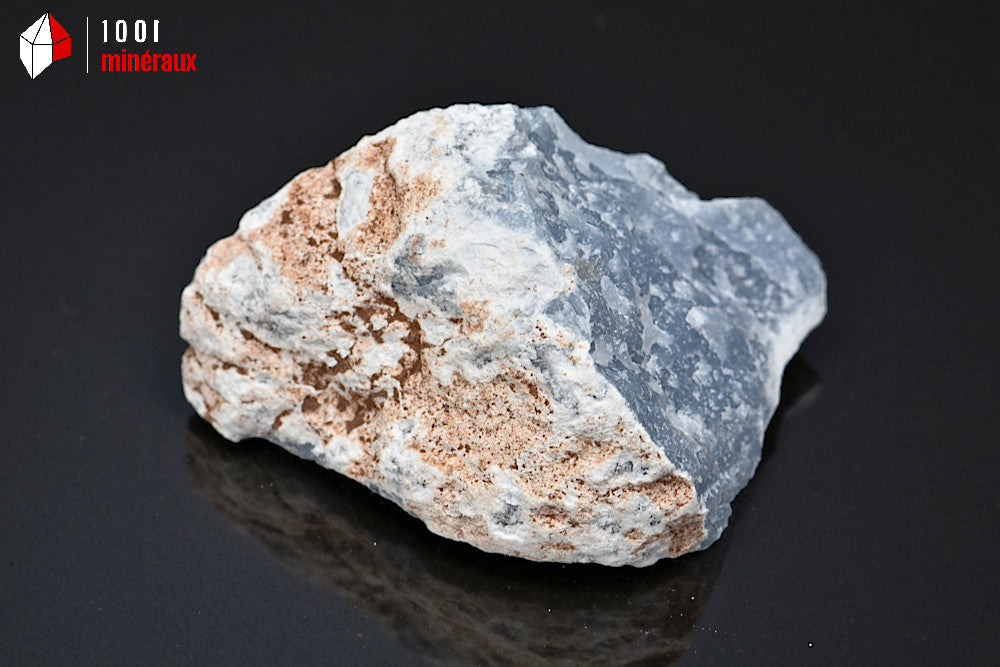 Minéral d'angélite bleue brute du Pérou