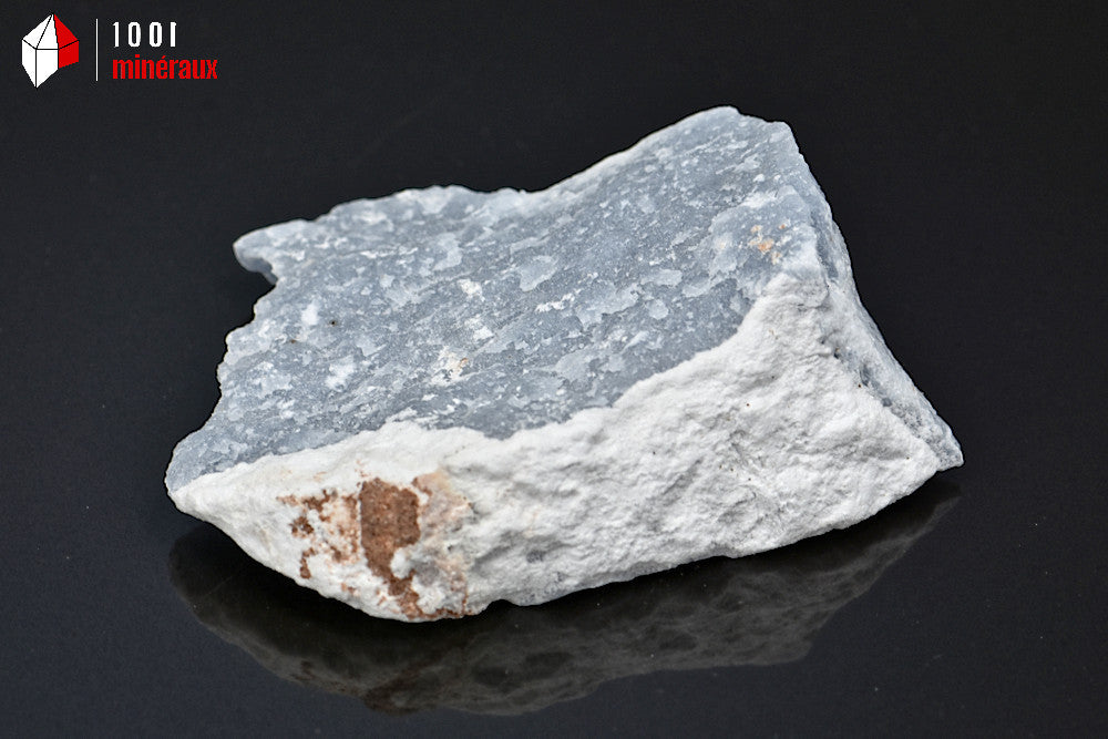 Minéral d'angélite bleue brute du Pérou