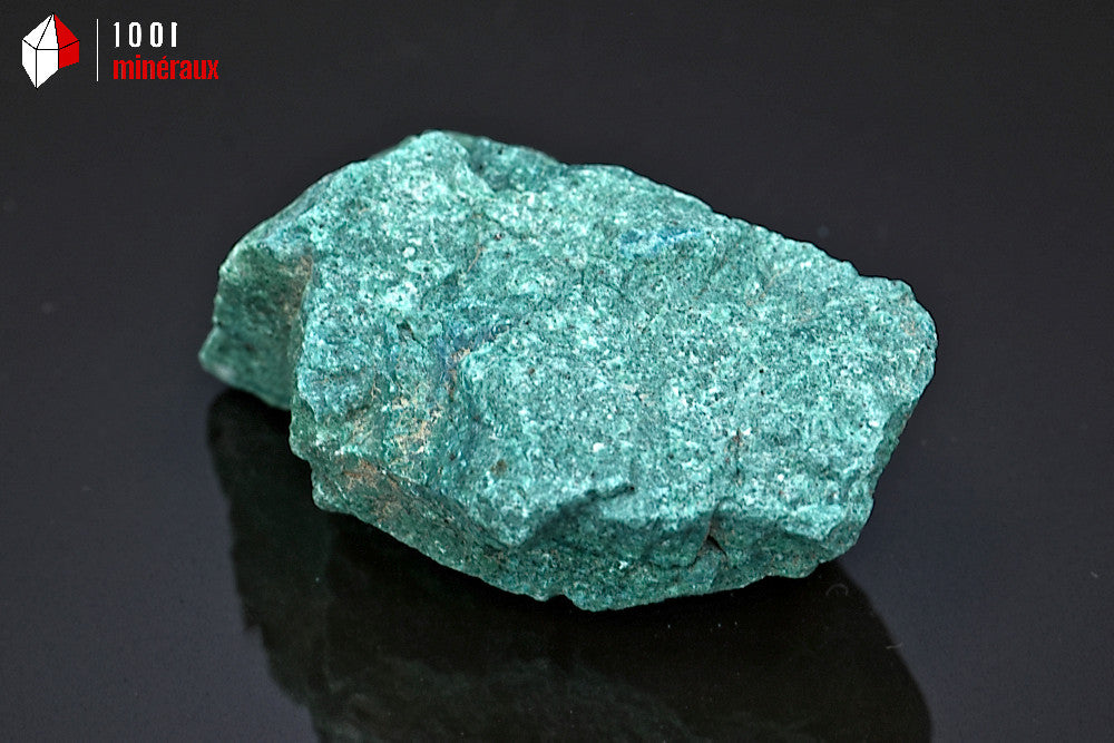 Malachite brute du Chili - Vue de profil, surfaces naturelles - 129 g
