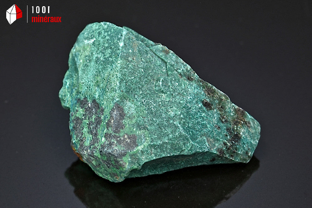 Malachite brute du Chili - Vue de profil, angles francs naturels - 118 g
