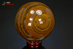 Sphère polie d'Oeil de tigre - Afrique du sud - Sphère polie 9,2 cm / 1,36 kg / BP88 - Vignette | 1001 minéraux