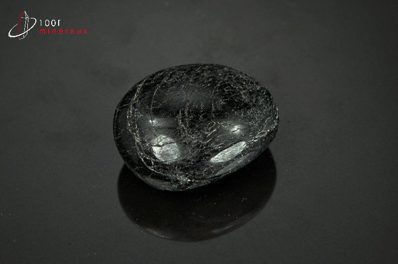 minéral de Tourmaline noire polie du Brésil