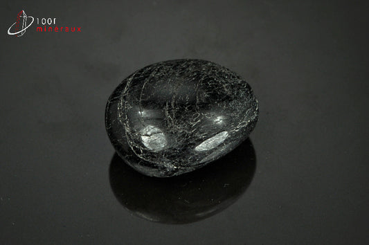 minéral de Tourmaline noire polie du Brésil