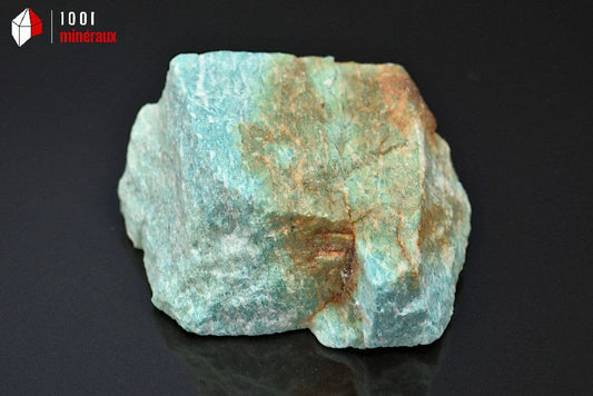 Amazonite brute turquoise et bleue du Brésil