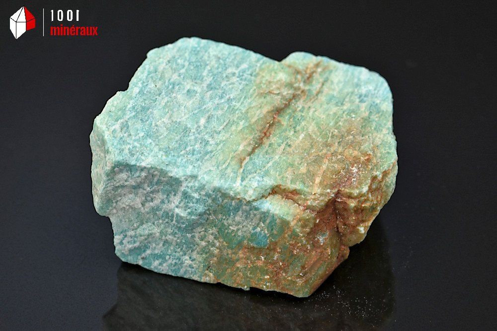 Amazonite brute turquoise et bleue du Brésil