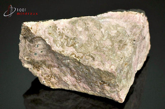 Minéral brut de rhodonite rose du Pérou