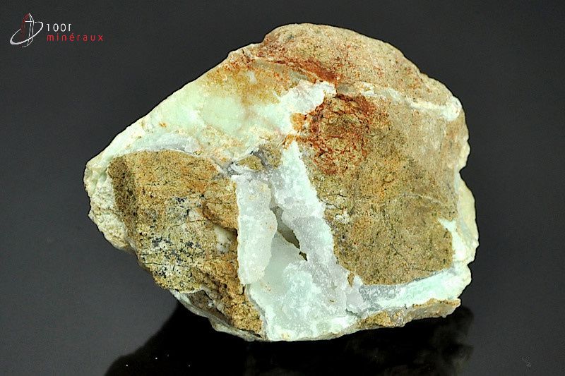 Minéral brut de chrysoprase vert du Brésil